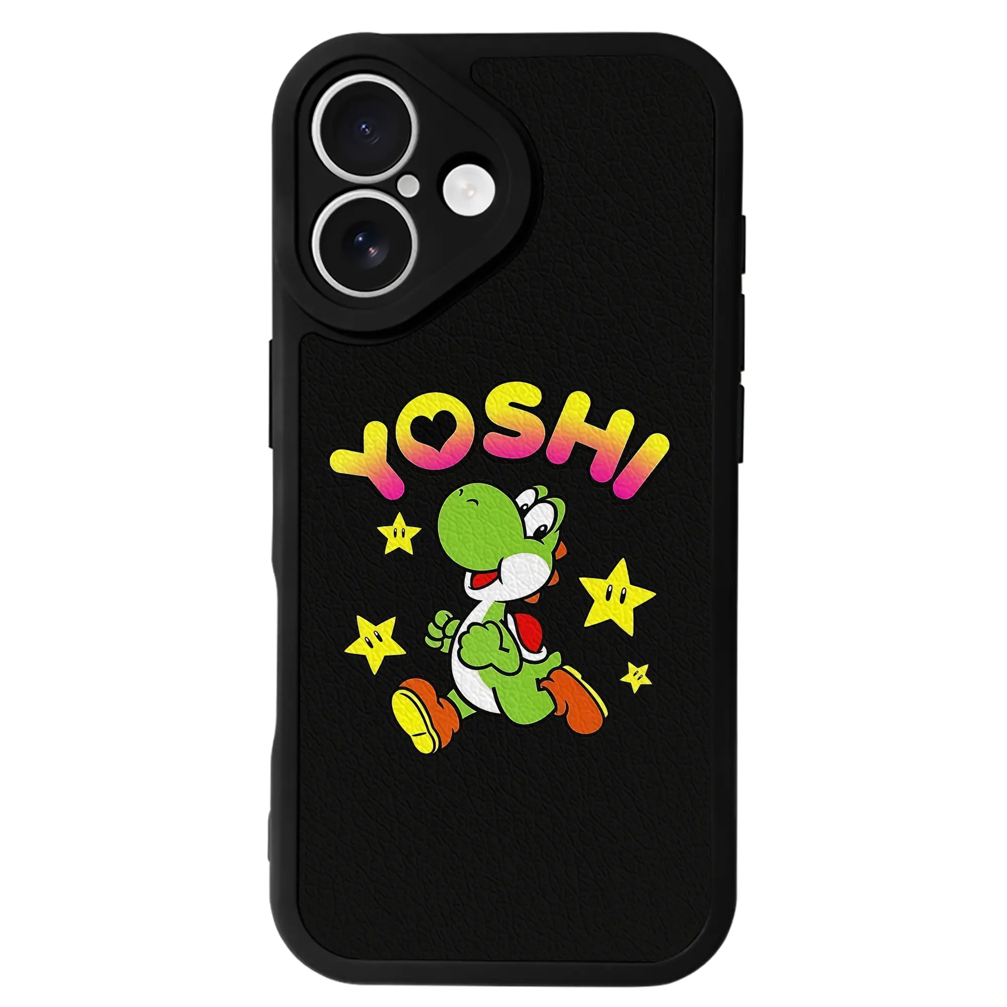 マリオ グッズ ヨッシー - IPhone 16シリーズ対応 ・ シリコンスマホケース ・ レザー調 ・ 高精度フィット ・ 耐衝撃 ・ ワイヤレス充電対応 ・ 精密カット